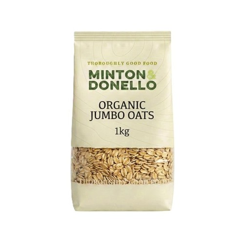 Organic jumbo oats 1kg bag - jumbo,