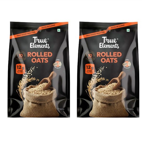 True elements rolled oats - rolled,