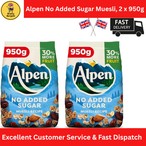 Alpen added sugar muesli - no,