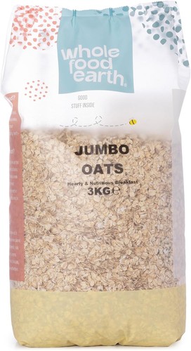 Wholefood earth jumbo oats 3kg - earth,