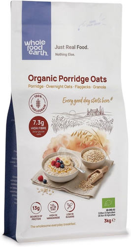 Organic porridge oats 3kg - oats, |